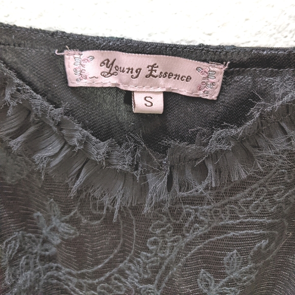 SOLD🔴 Y2k/2000s lace overlay dress - Picture 8 of 11